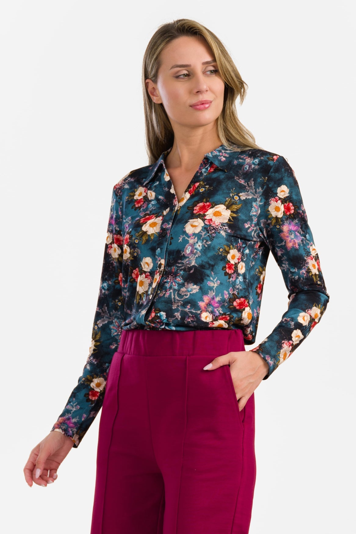 Anna Blouse met lange mouwen | Wild Rose