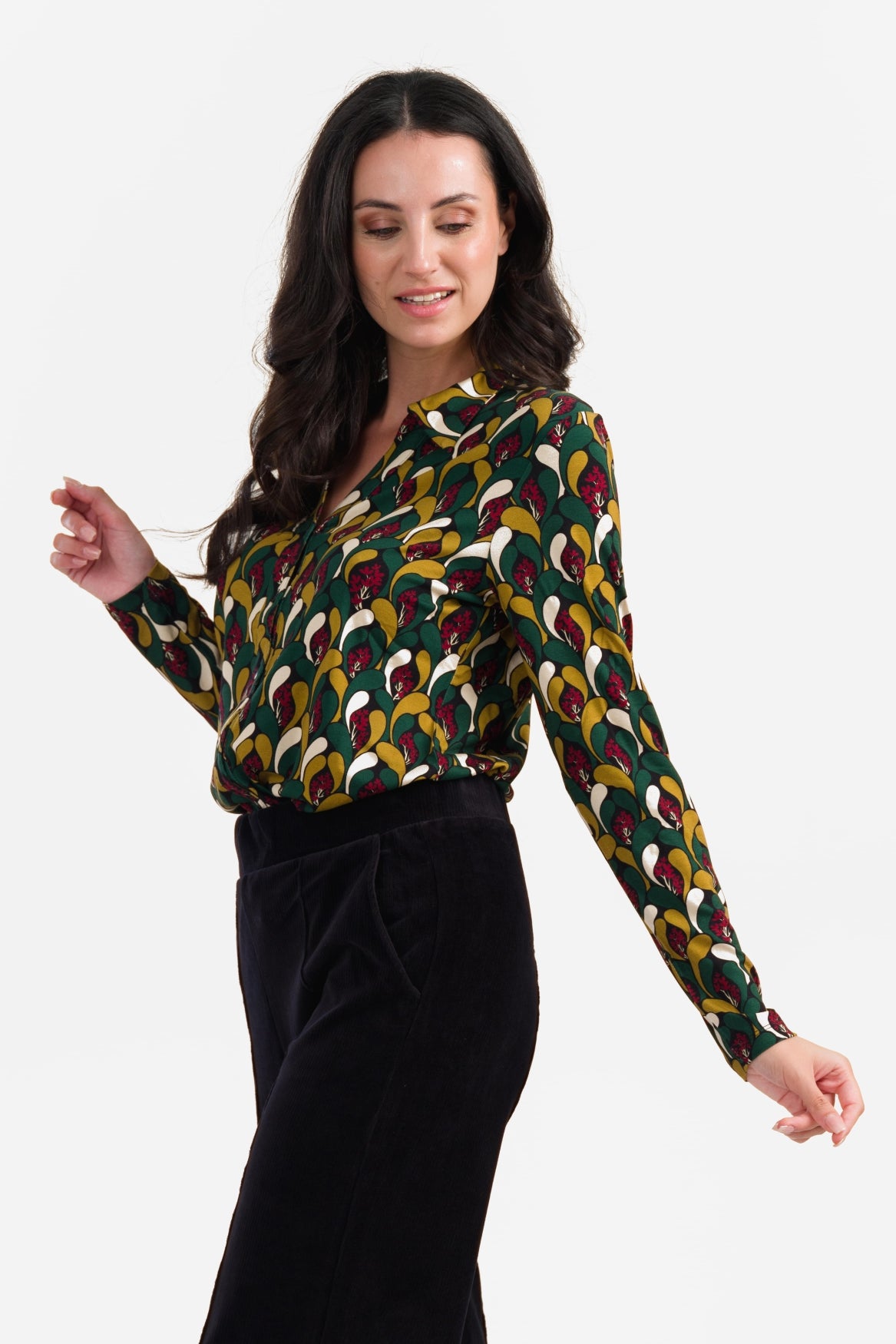 Anna Blouse met lange mouwen | Nina