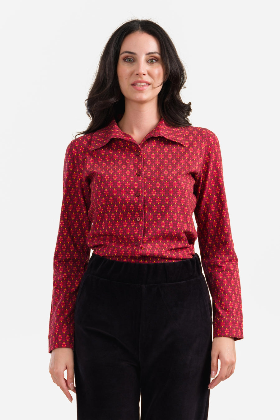 Sara Blouse | Porto Rood