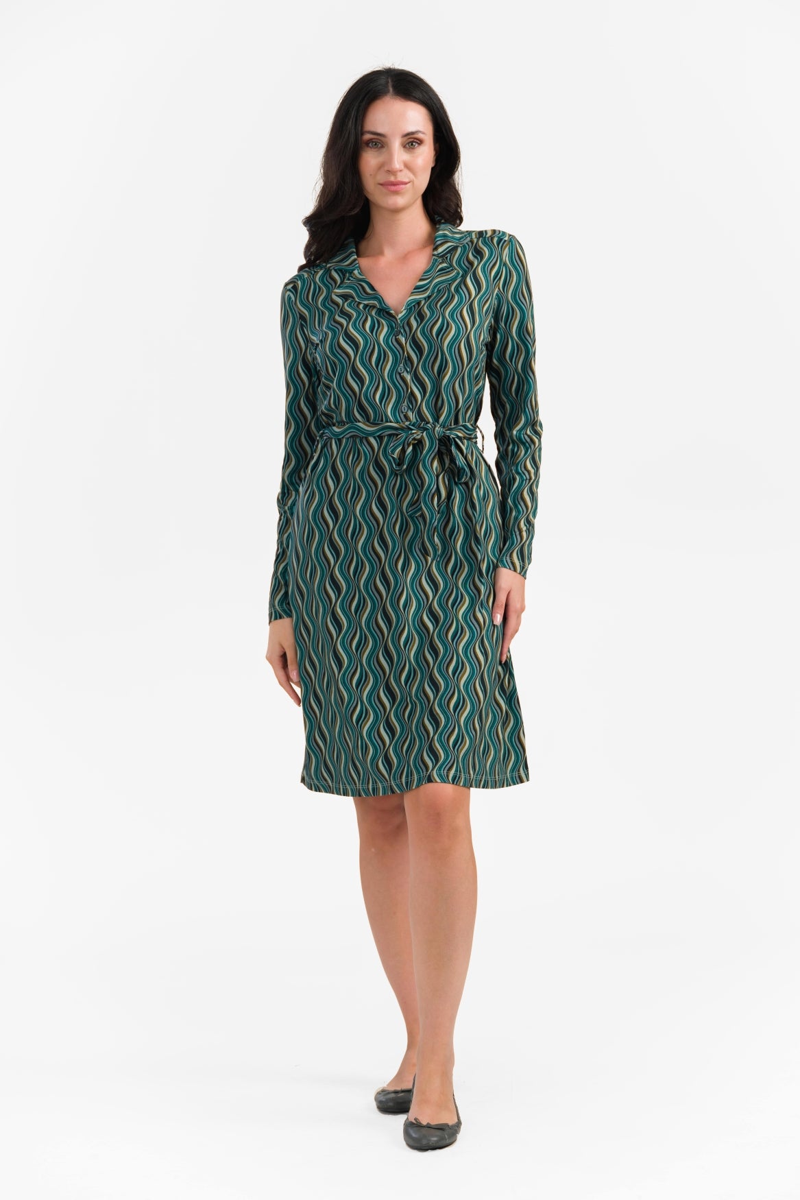 Monique jurk | Glaze Green