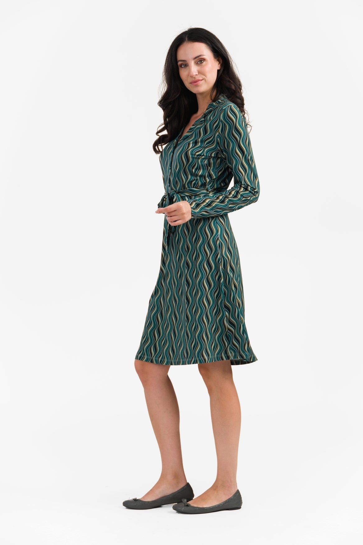 Monique jurk | Glaze Green