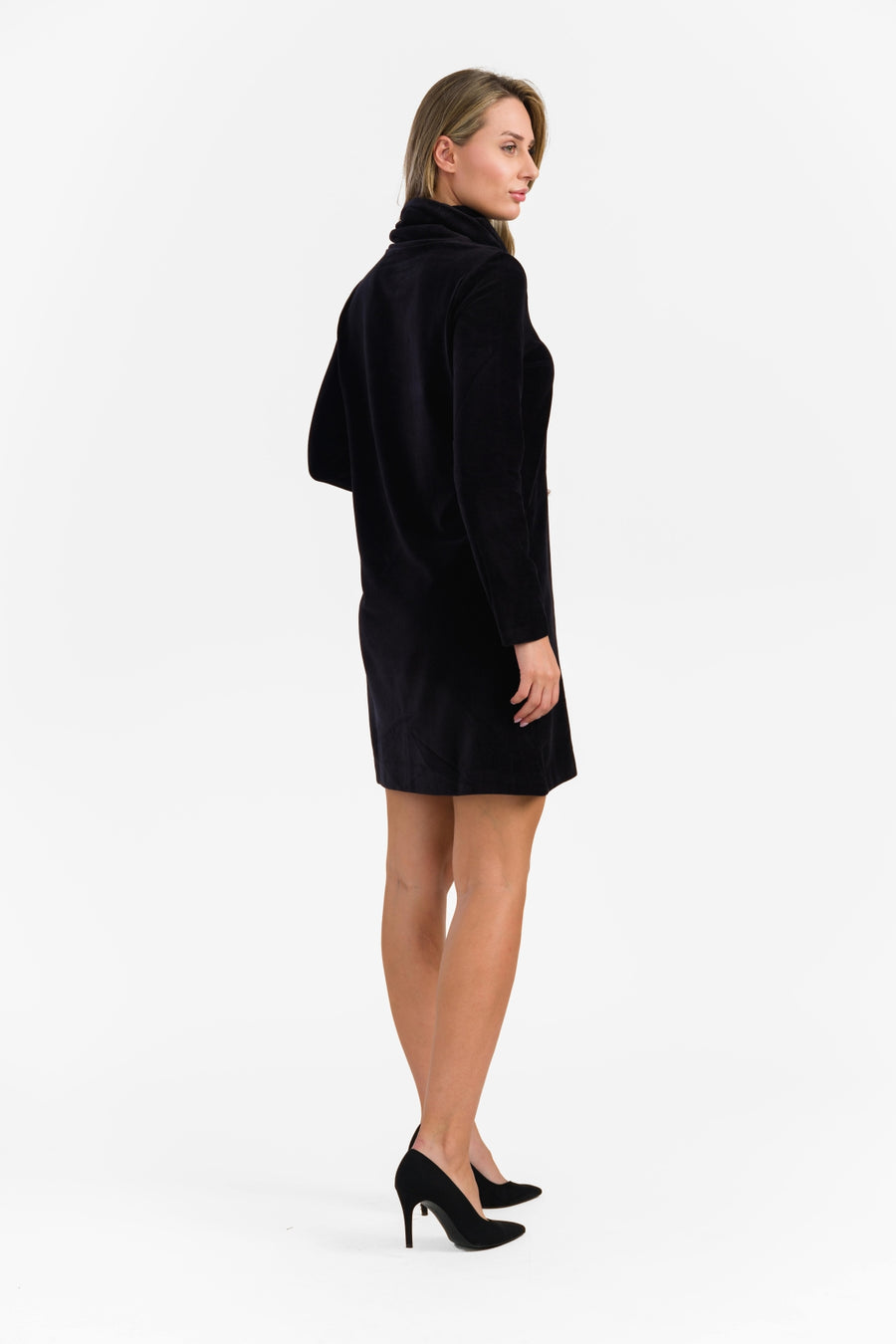 Pleun Tuniek | Ribvelours effen zwart