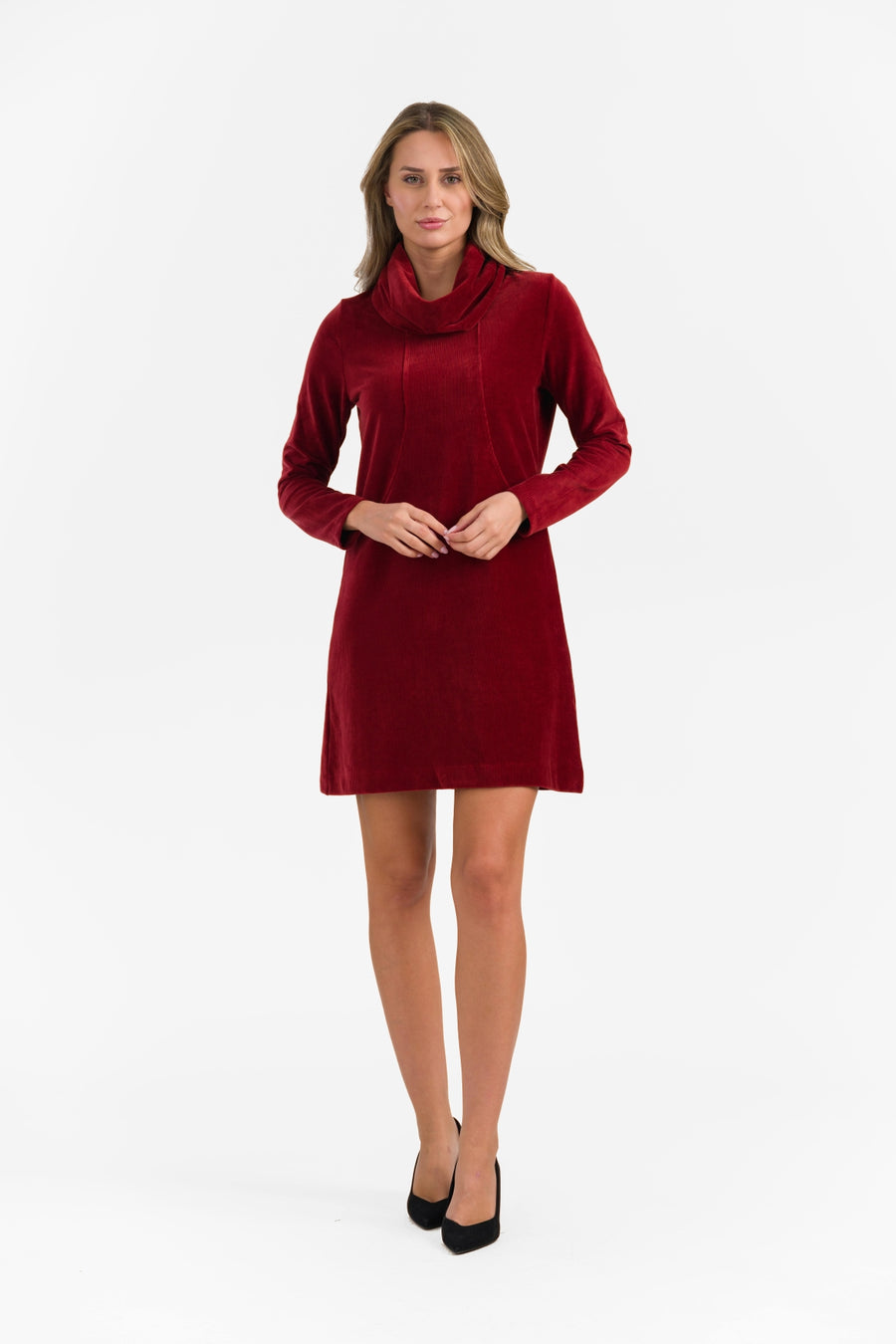 Pleun Tuniek | Rib Velour Effen Gebakken Baksteen