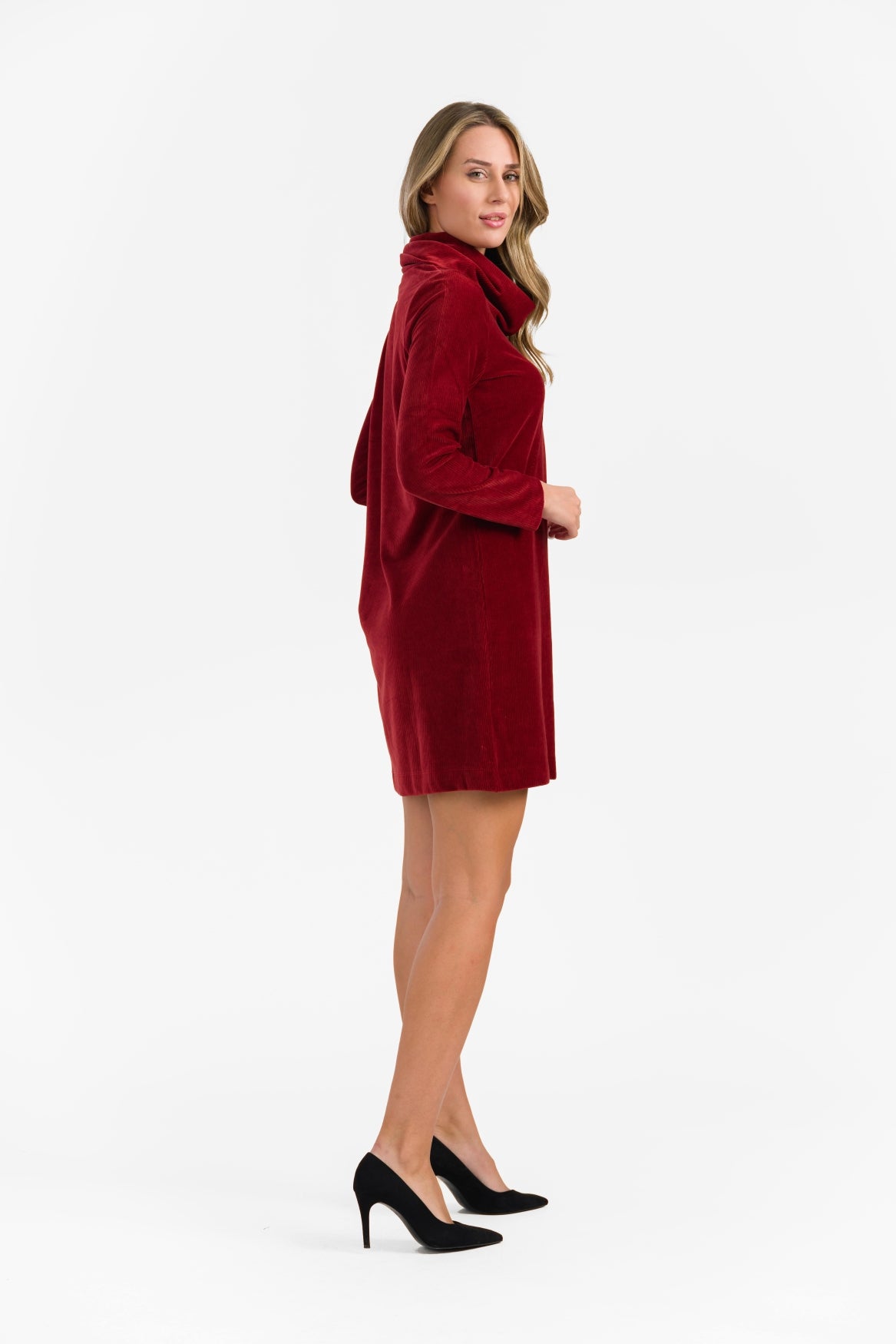 Pleun Tuniek | Rib Velour Effen Gebakken Baksteen