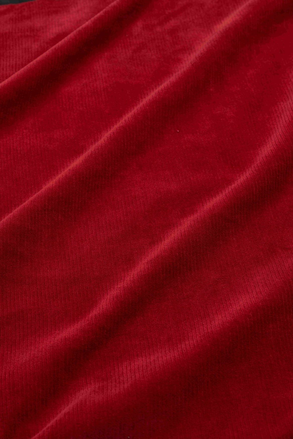 Pleun Tuniek | Rib Velour Effen Gebakken Baksteen