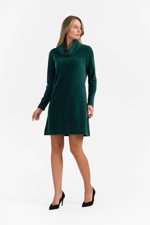 Pleun Tuniek | Rib velours effen regenwoud