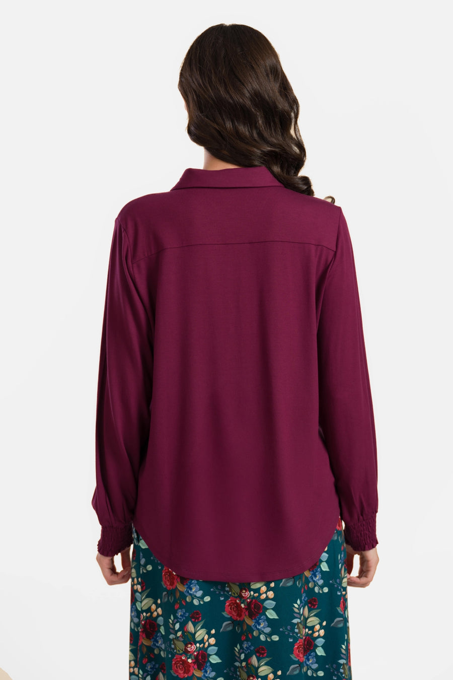 Amyblouse | Ecovero Effen Bordeaux