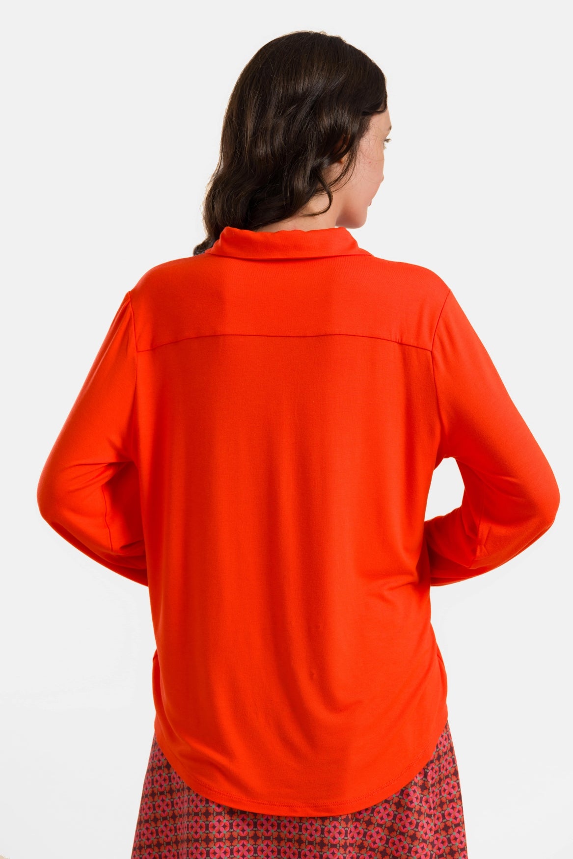 Amy Blouse | Ecovero Effen Rood
