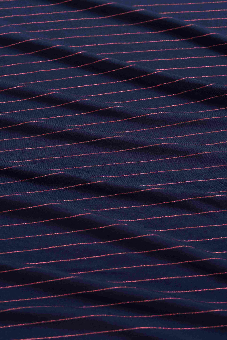 Amy Blouse | Stripes Blue-Lurex Rose Gold