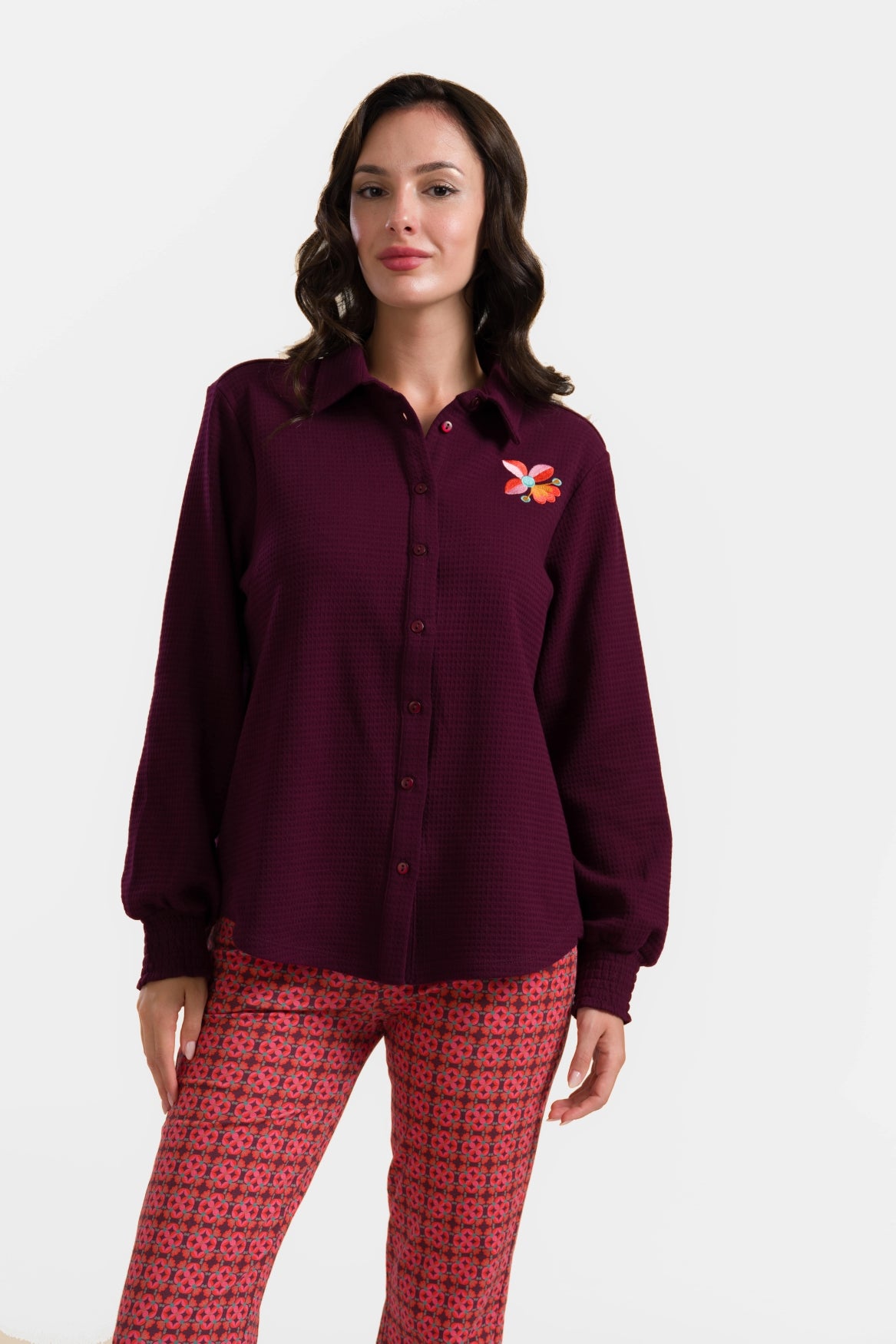 Amy Blouse | Wafel Bordeaux