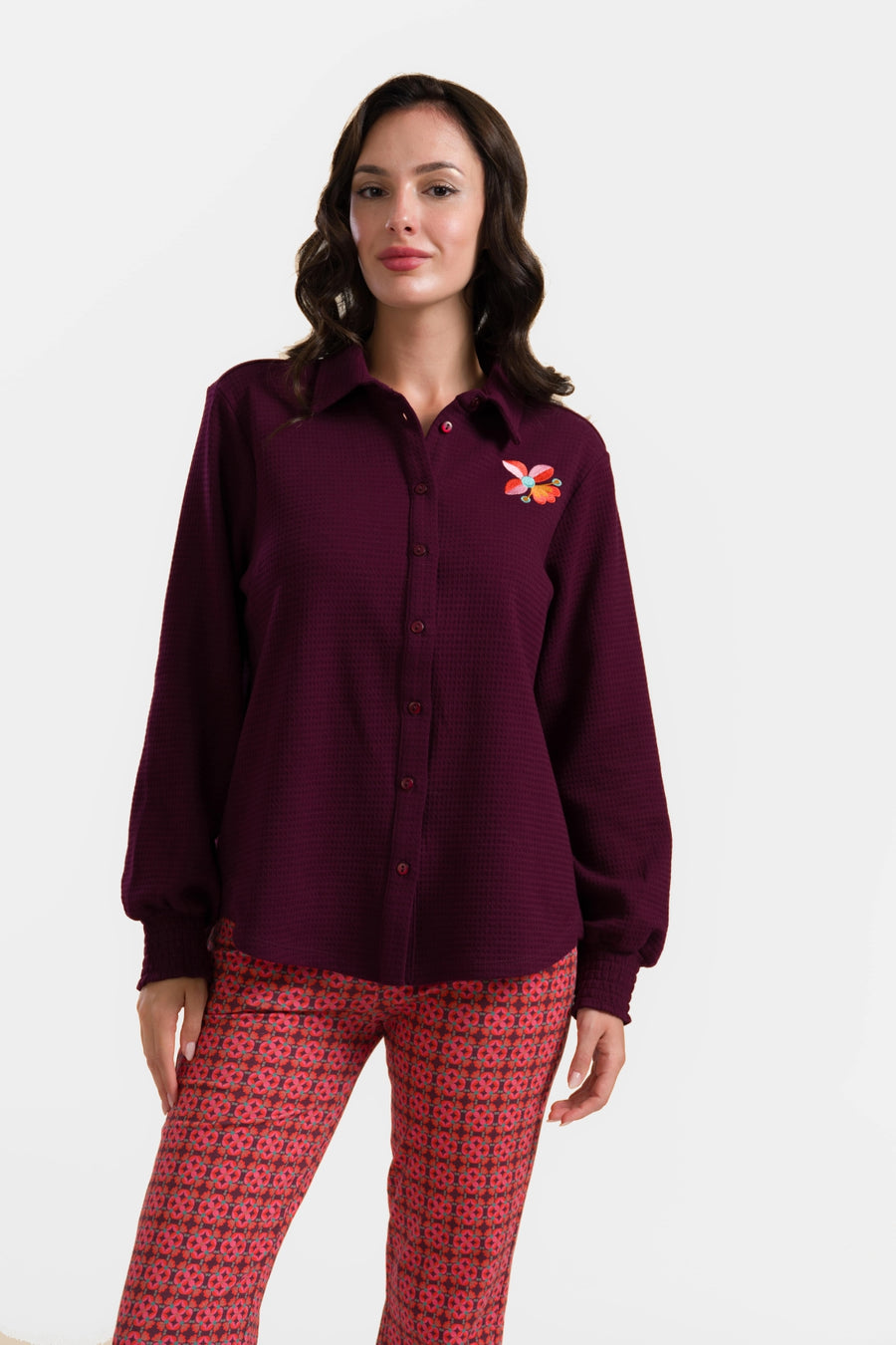Amy Blouse | Wafel Bordeaux
