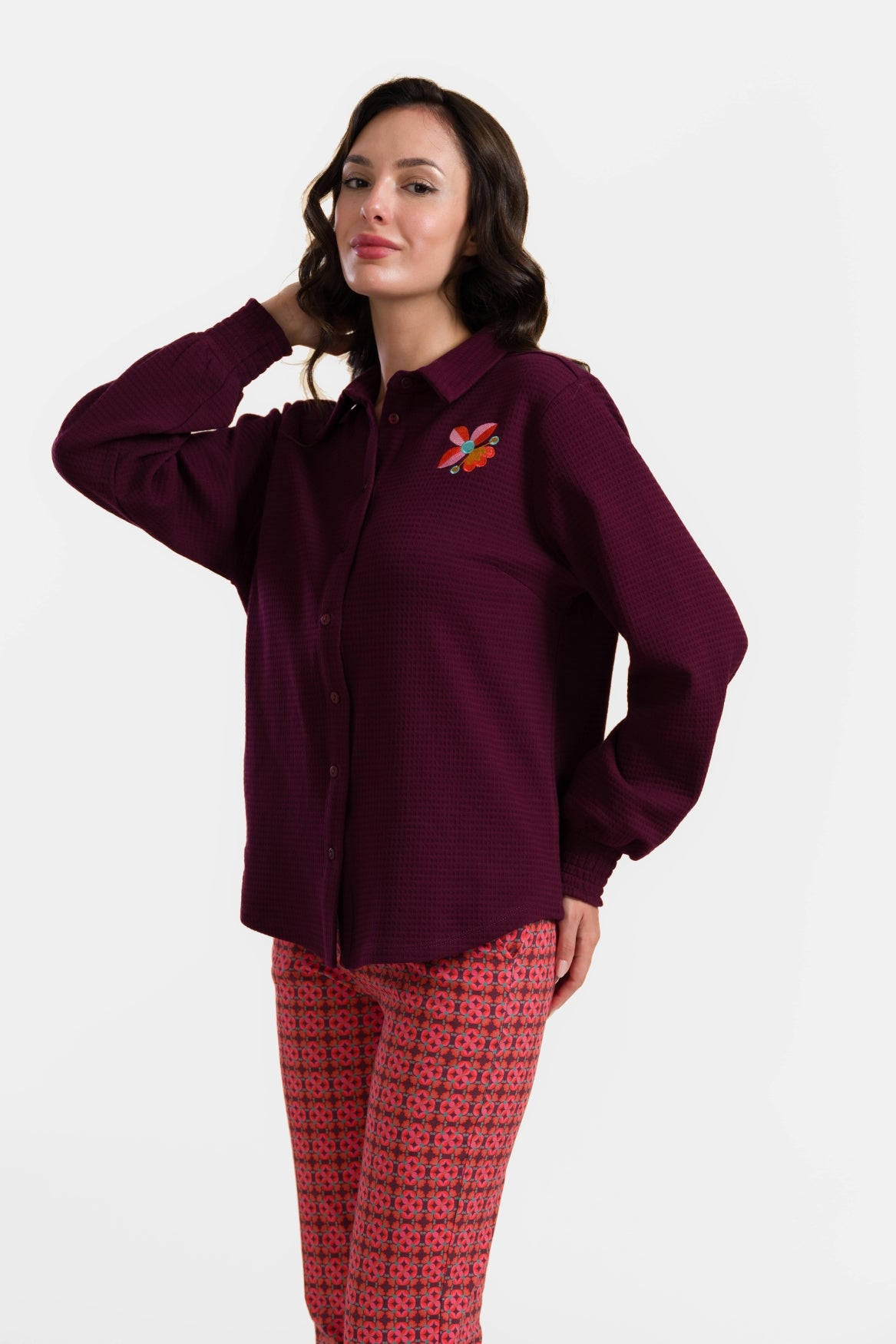 Amy Blouse | Wafel Bordeaux