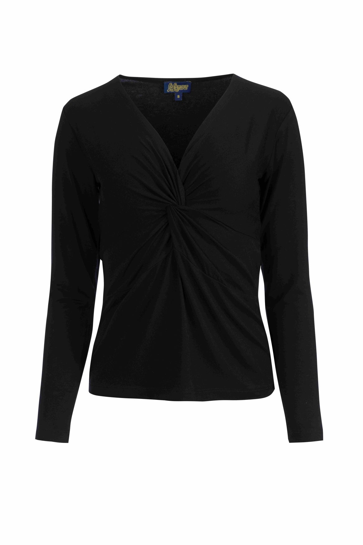 Angela Top | Ecovero Effen Zwart