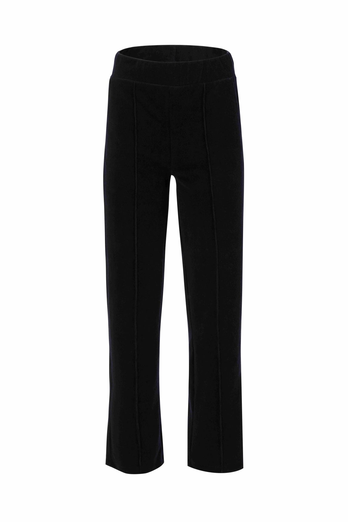 Hailey Broek | Rib Velours Zwart