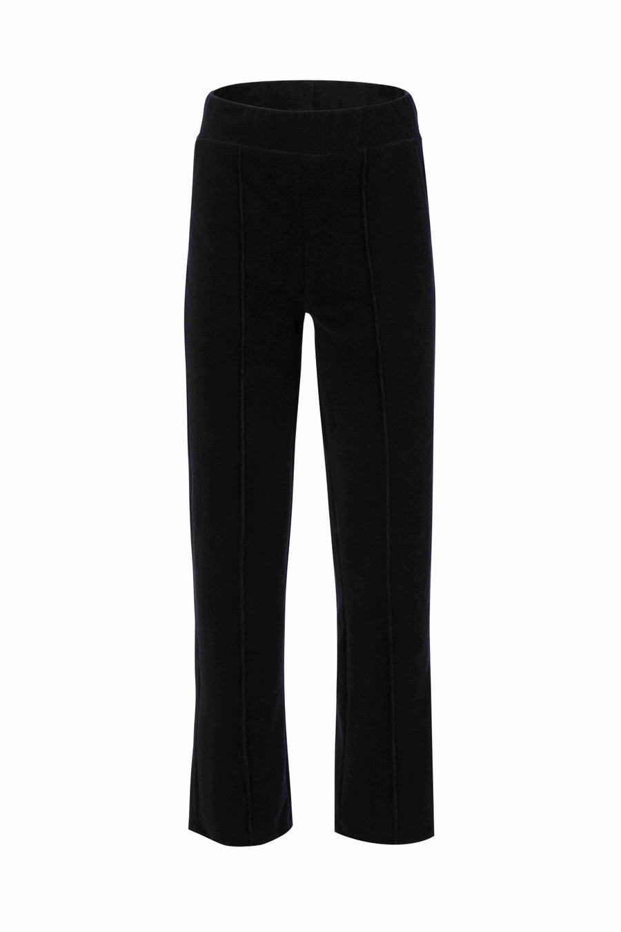 Hailey Broek | Rib Velours Zwart