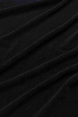 Hailey Broek | Rib Velours Zwart