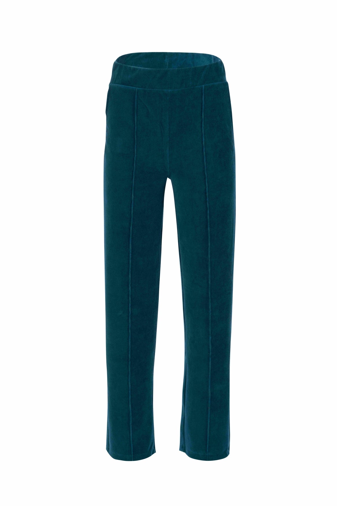 Hailey Broek | Rib Velour Petrol
