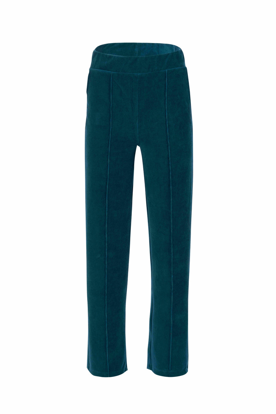 Hailey Broek | Rib Velour Petrol