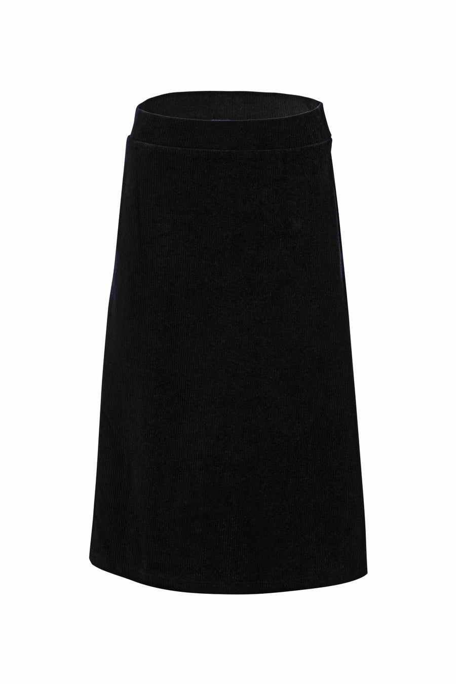 Holly rok | Rib Velours Zwart