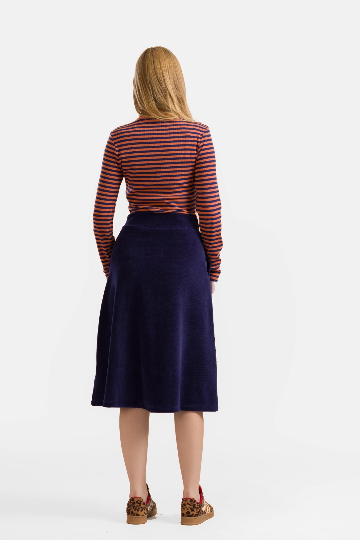 Holly Rok | Rib Velour Navy