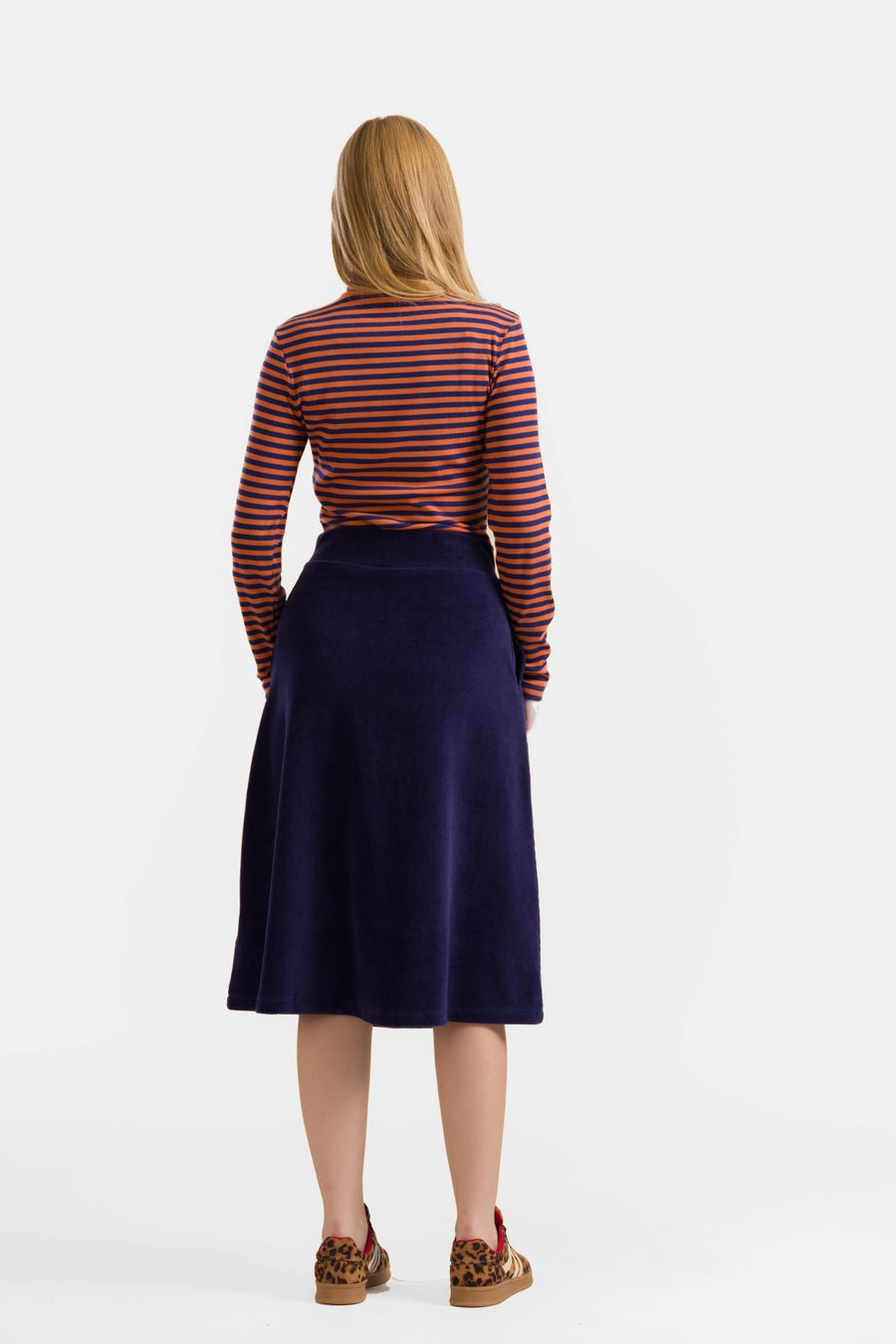 Holly Rok | Rib Velour Navy