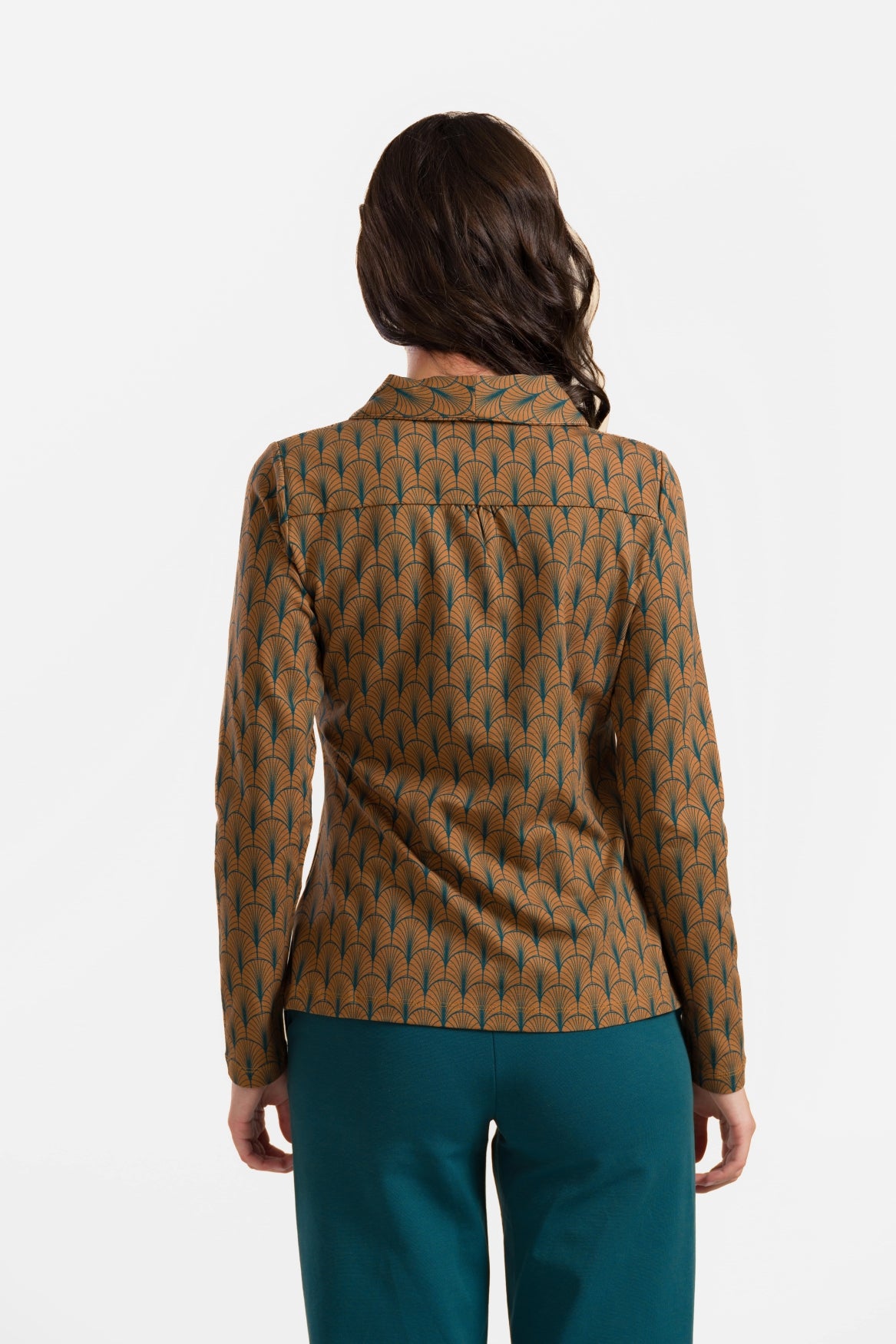 Iris Blouse met lange mouwen | Art Nouveau