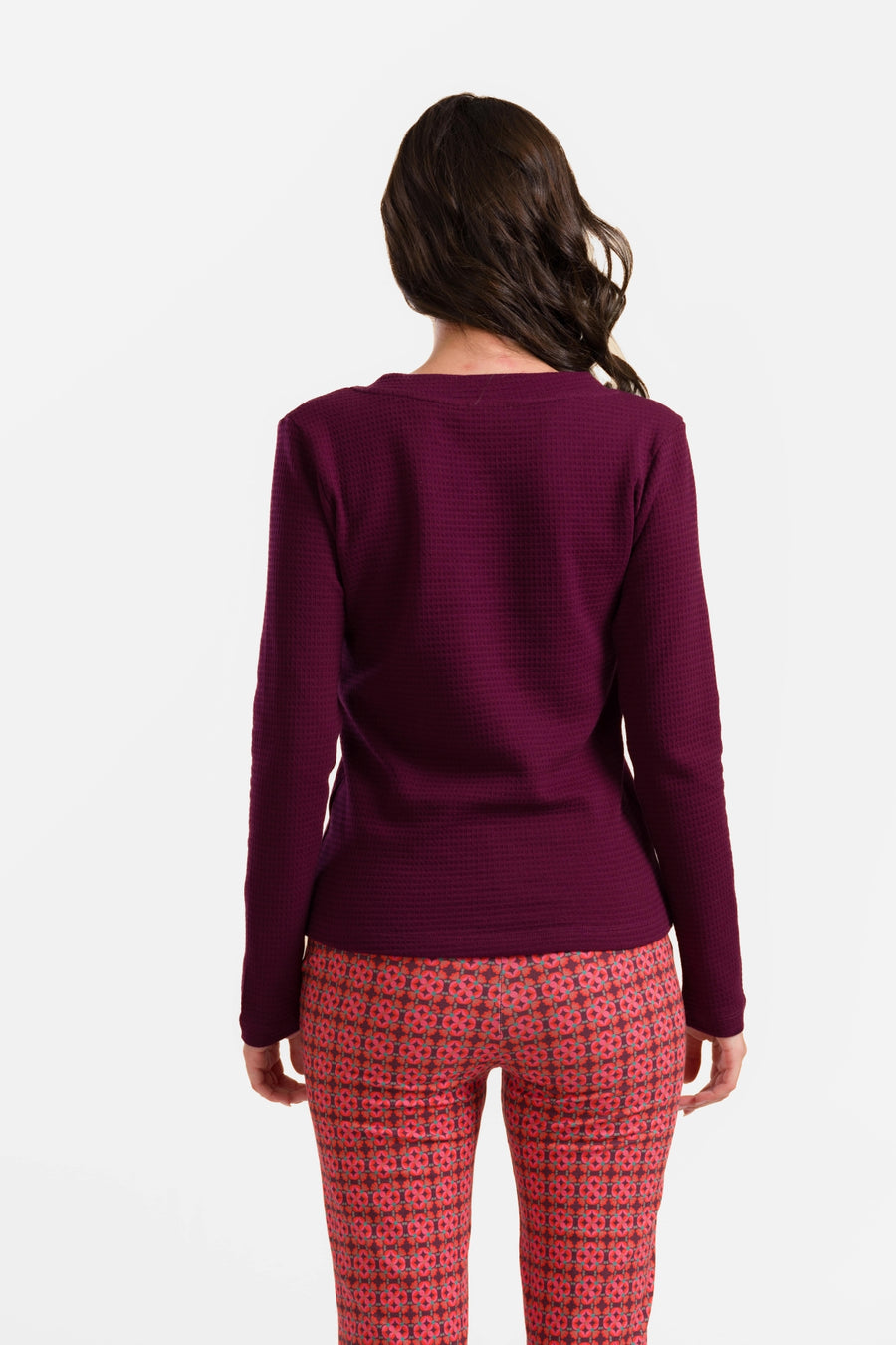 Kelly Top L's | Wafel Bordeaux