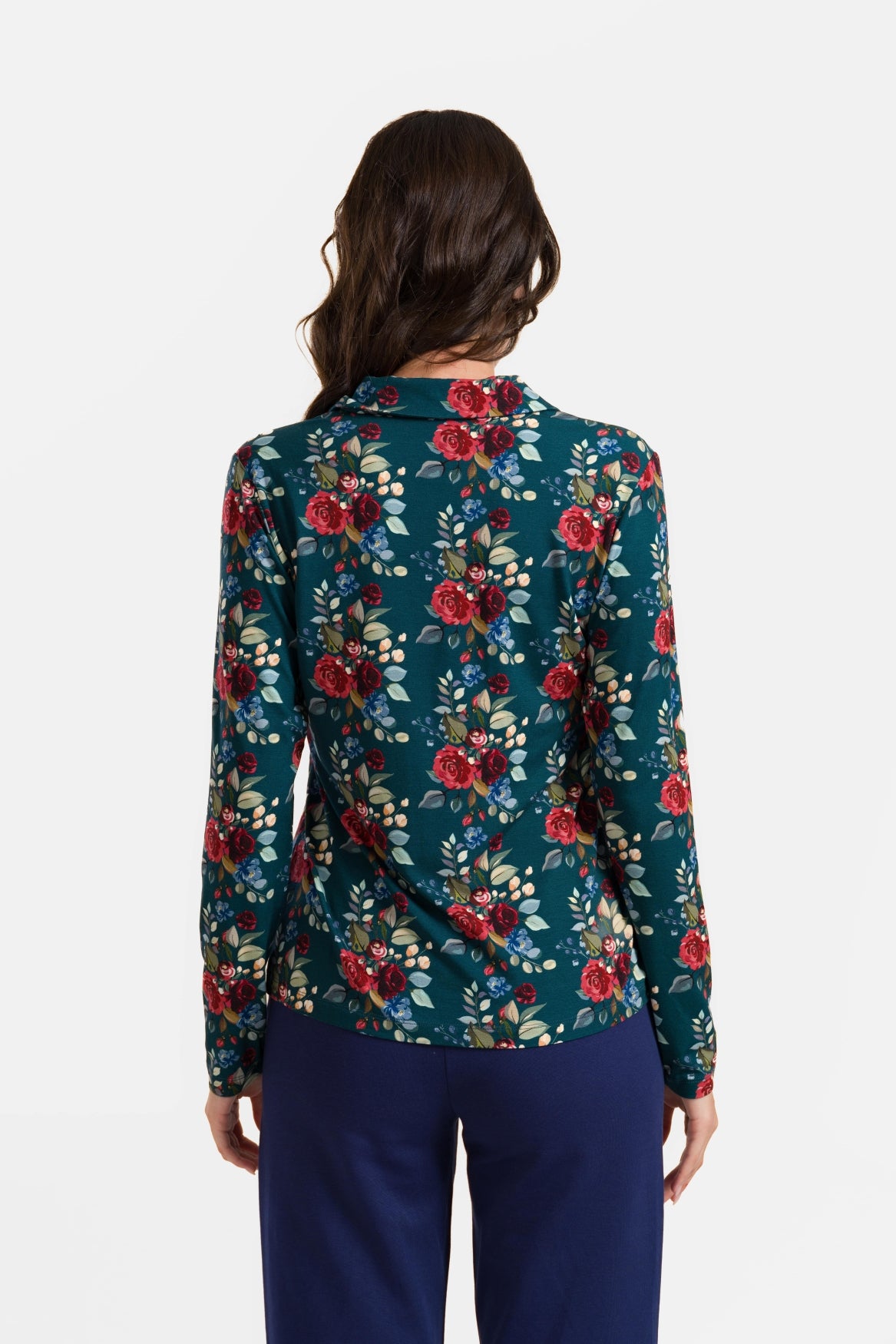 Anna Blouse met lange mouwen | Herfstboeket