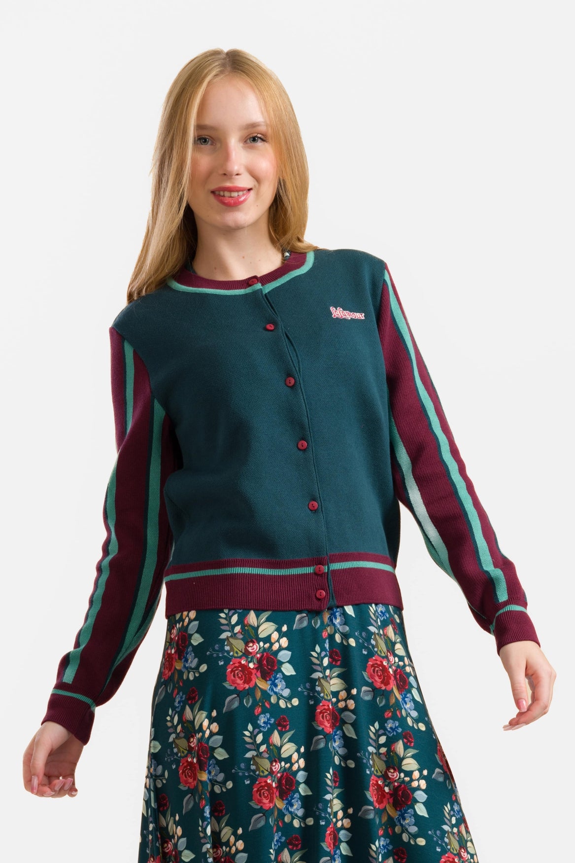 Gebreid vest | Herfstboeket
