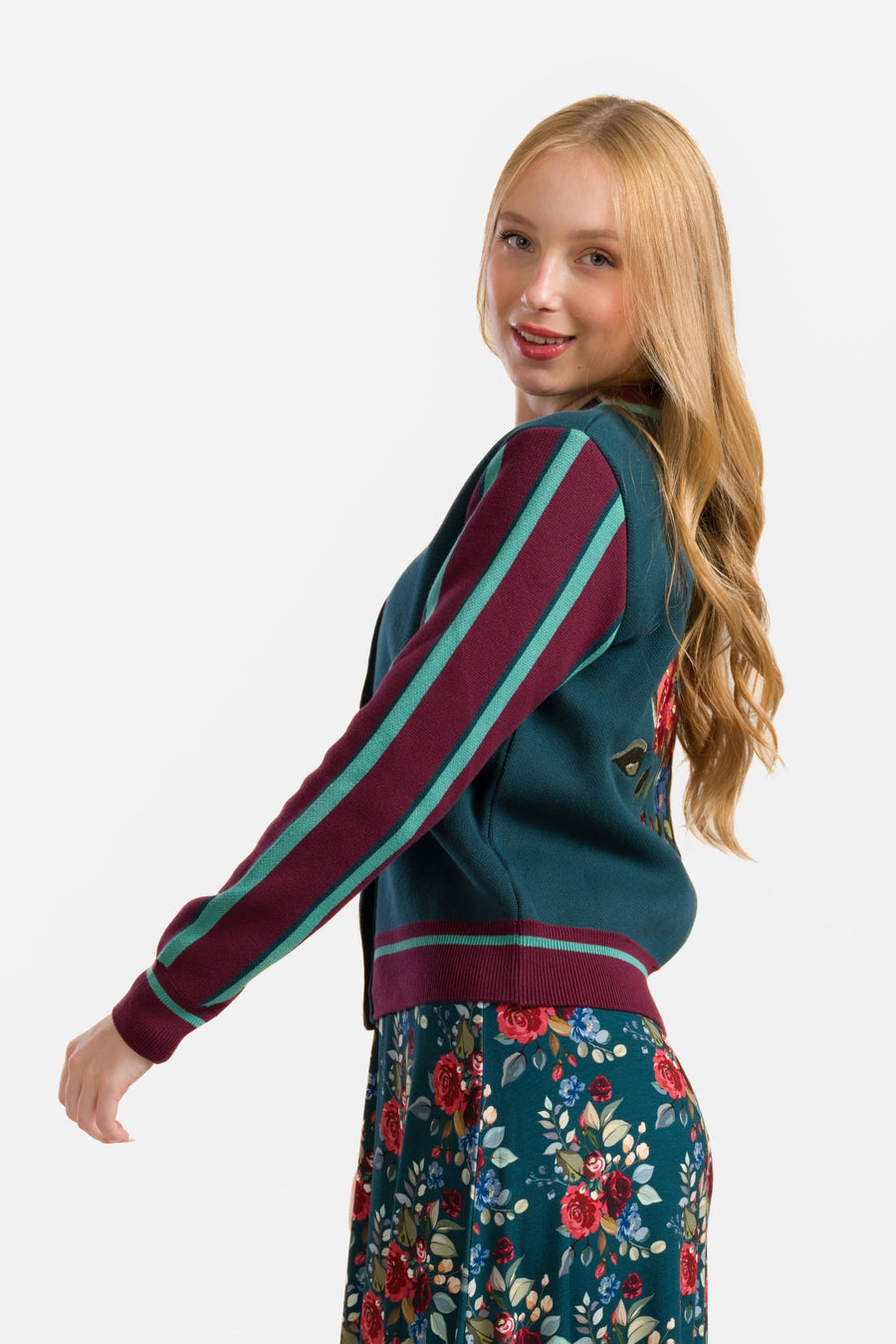Gebreid vest | Herfstboeket