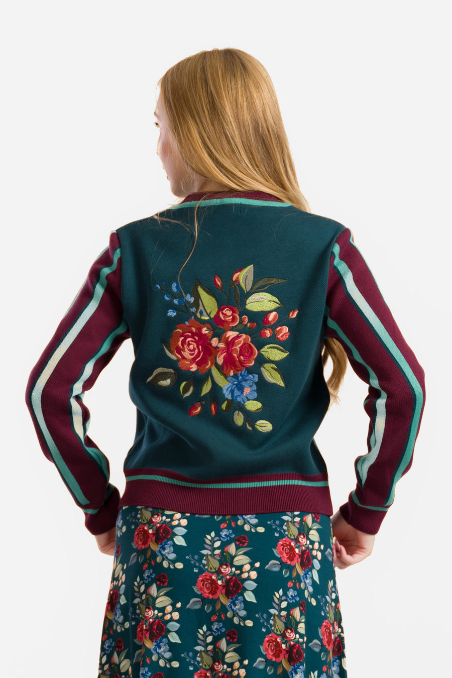Gebreid vest | Herfstboeket