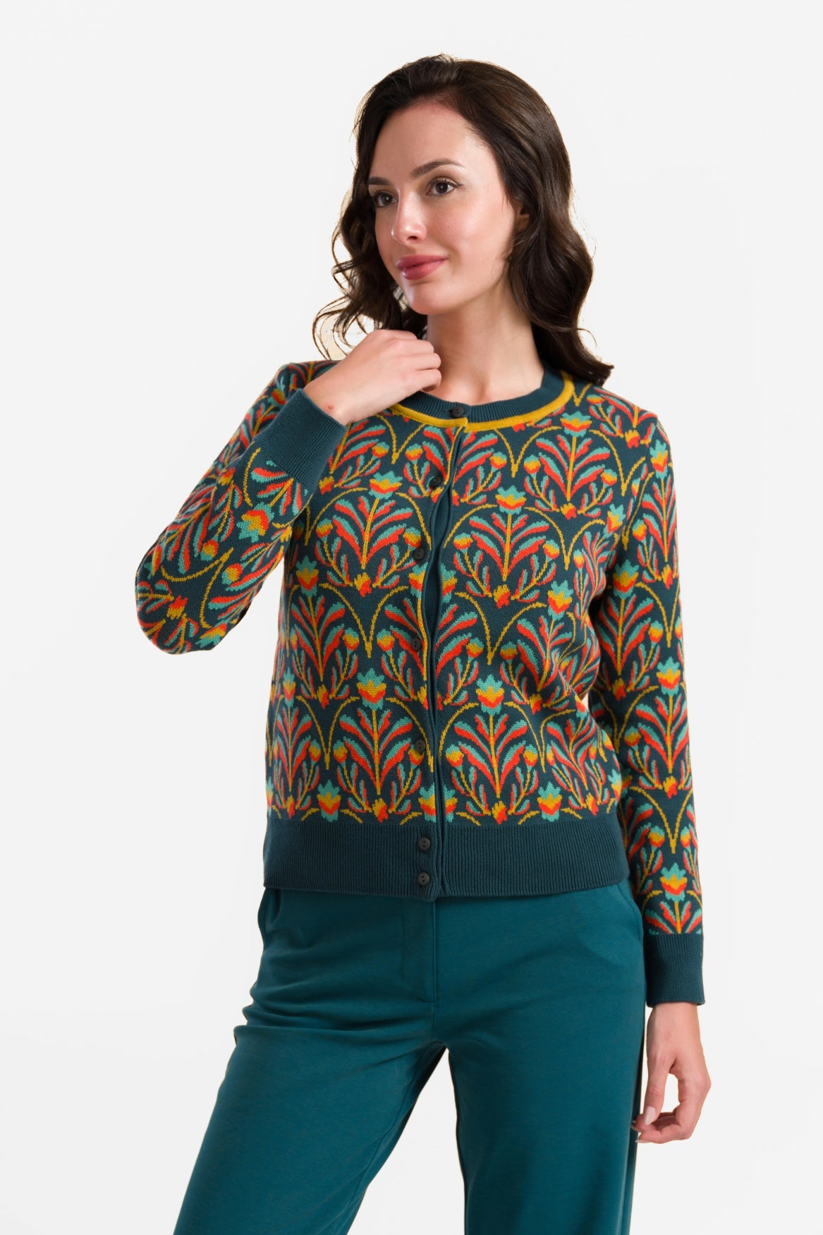 Gebreid Vest | Barock Flower