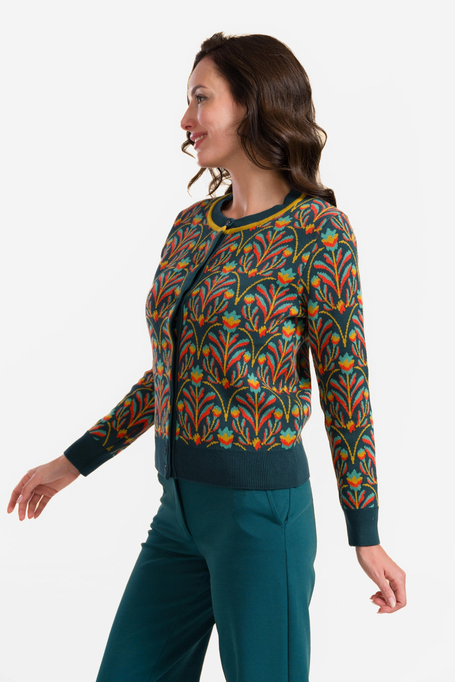 Gebreid Vest | Barock Flower
