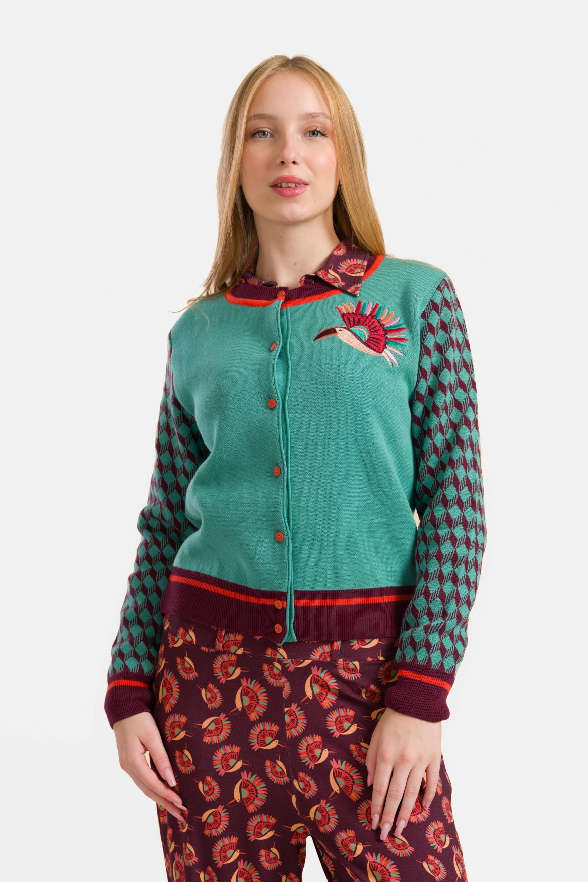 Gebreid vest | Paradijsvogel