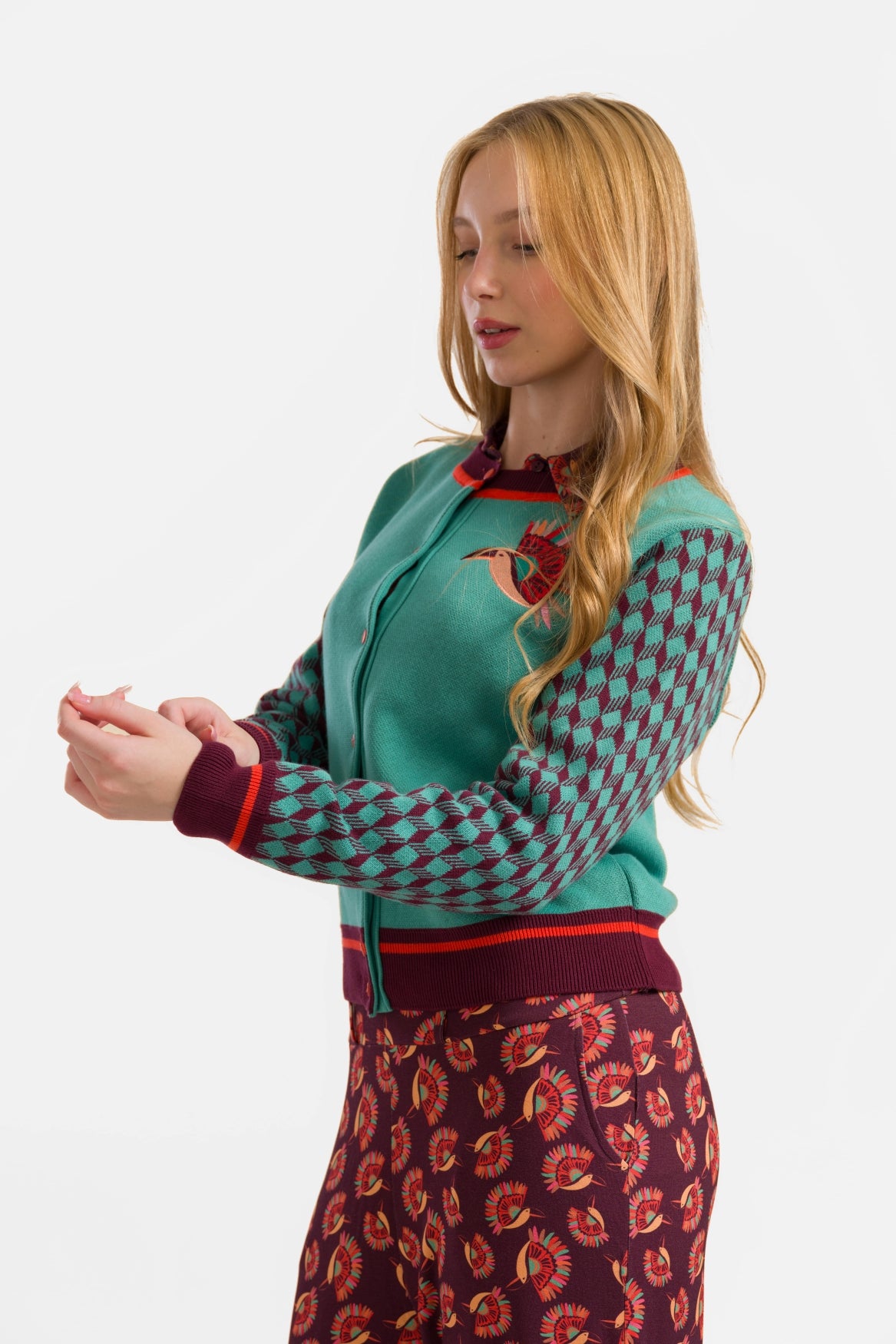 Gebreid vest | Paradijsvogel