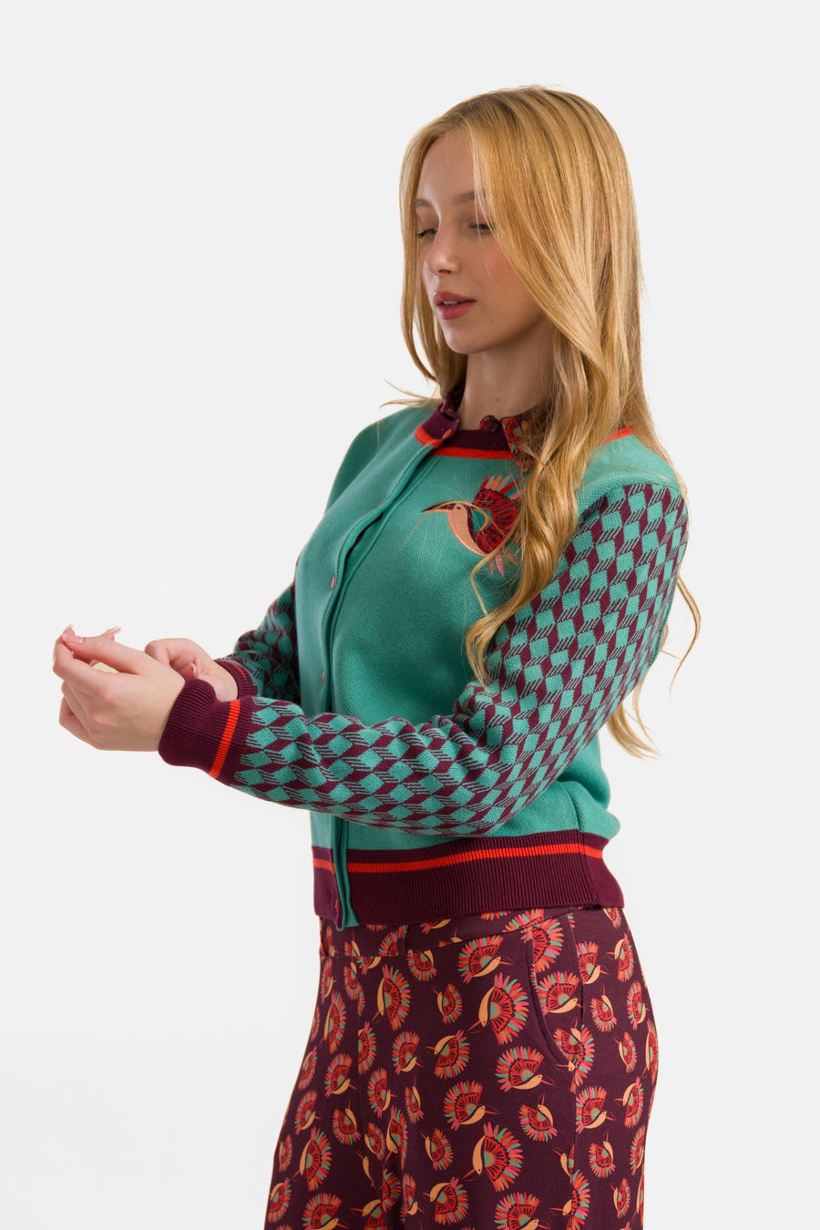 Gebreid vest | Paradijsvogel