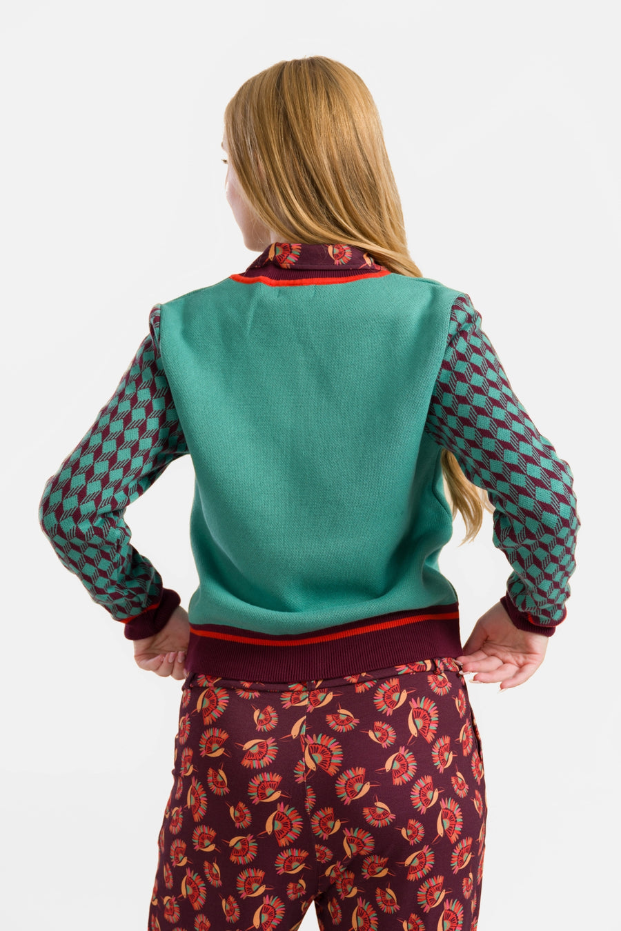 Gebreid vest | Paradijsvogel