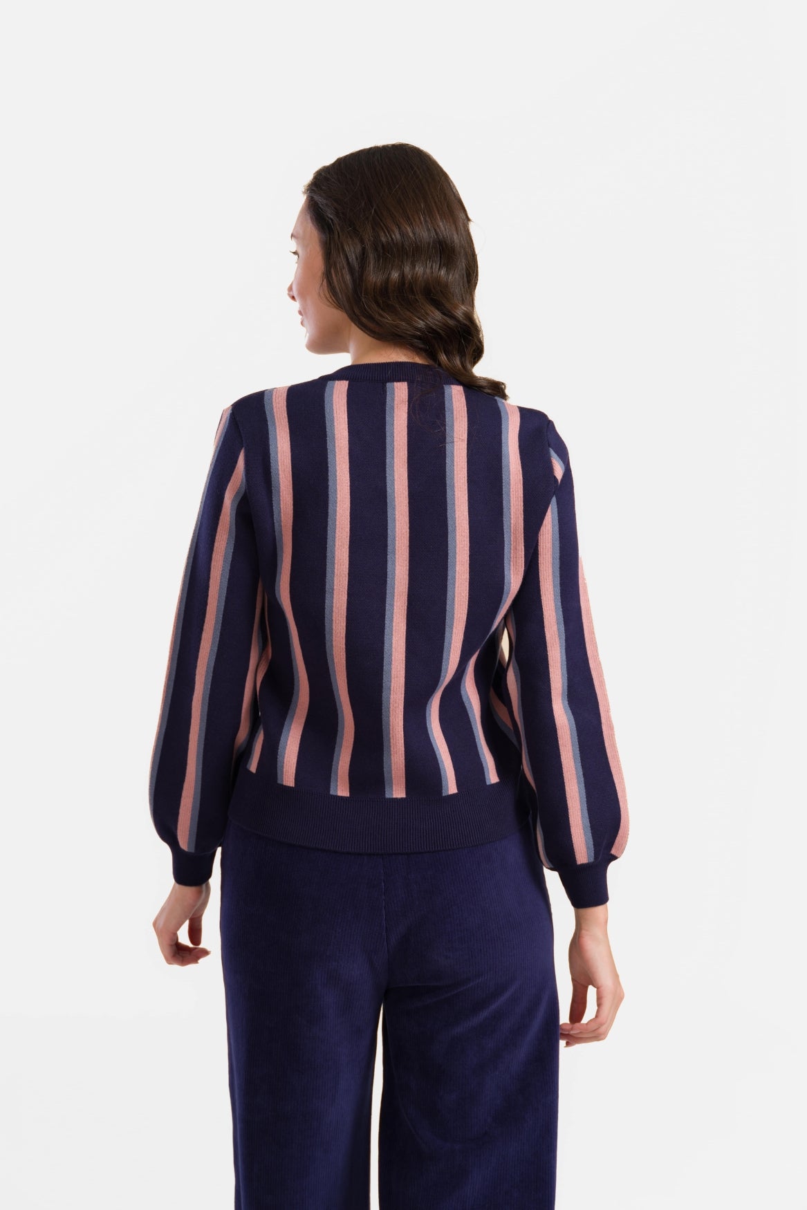 Gebreide Trui | Blue Stripes