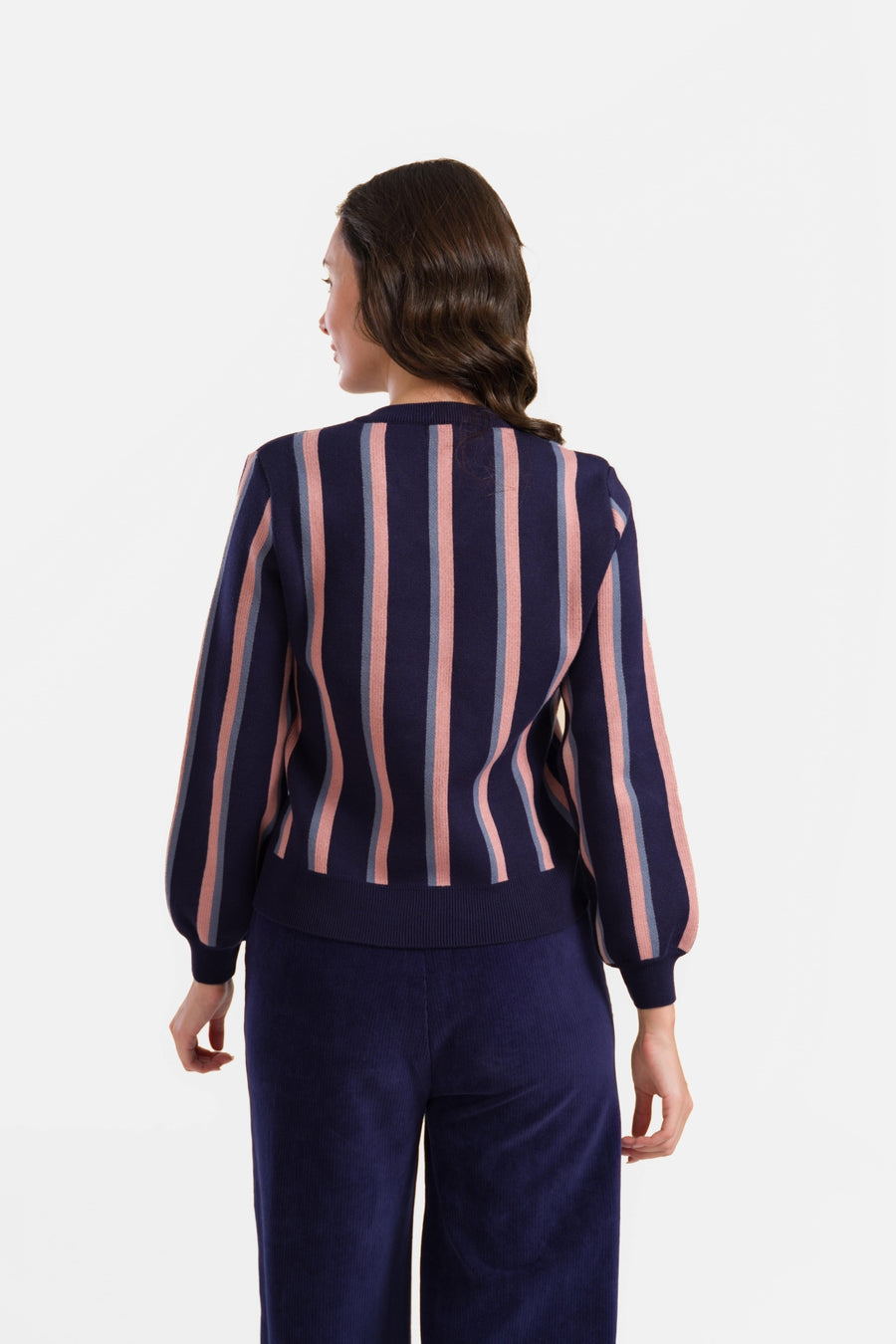 Gebreide Trui | Blue Stripes