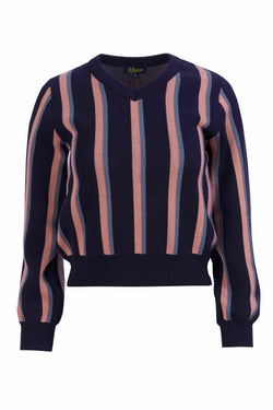 Gebreide Trui | Blue Stripes