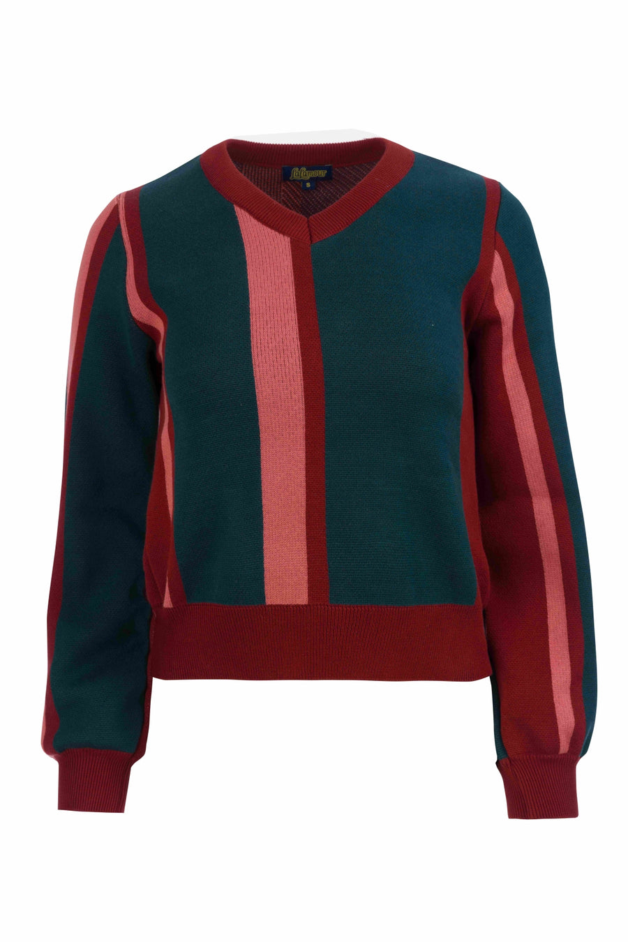 Gebreide Trui | Bordeaux Stripes
