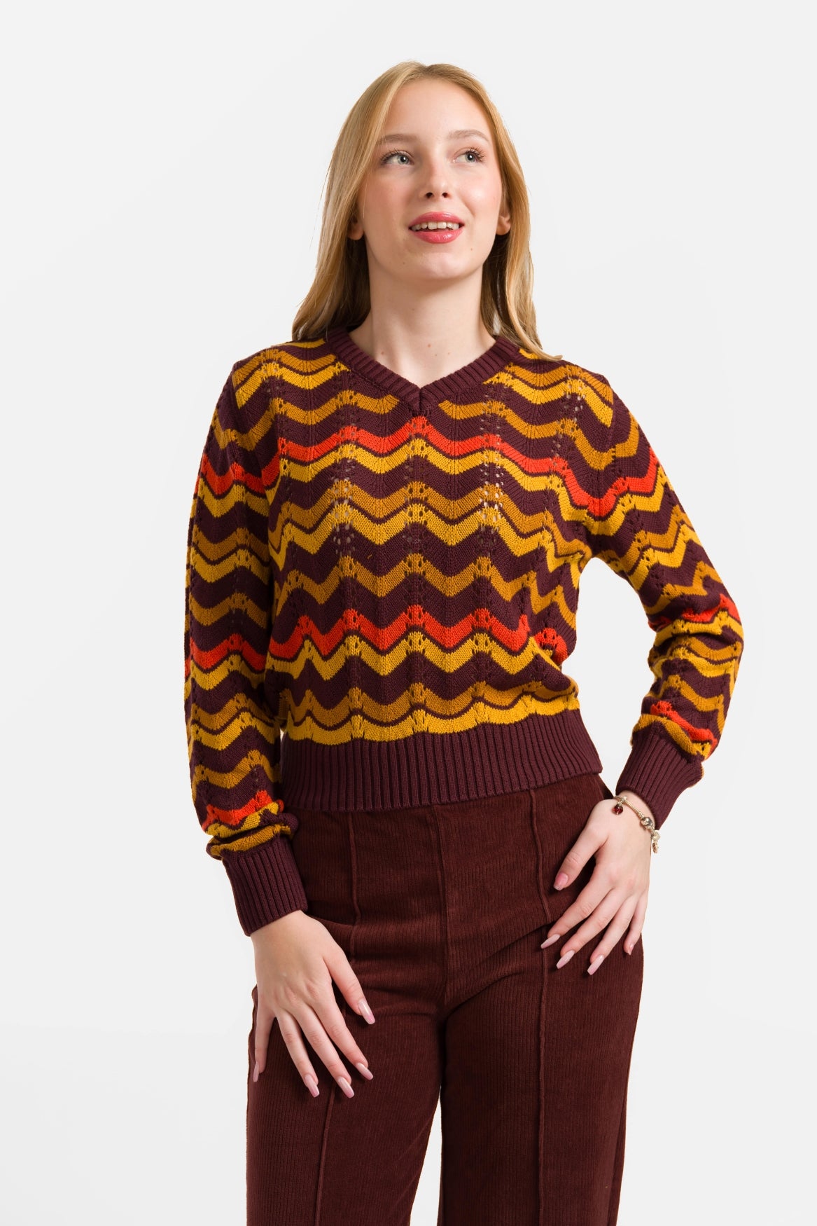 Gebreide trui | Zigzag