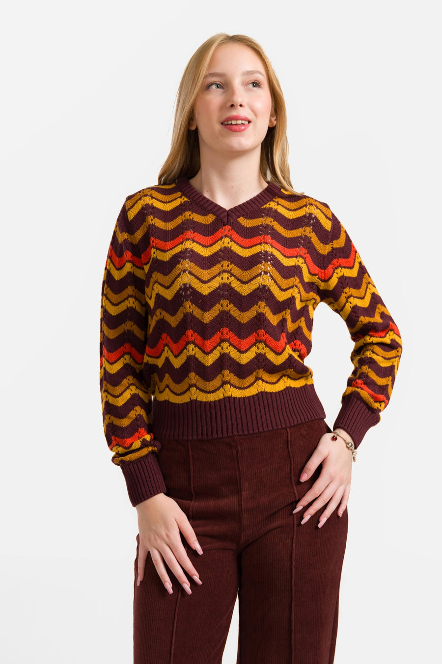 Gebreide trui | Zigzag
