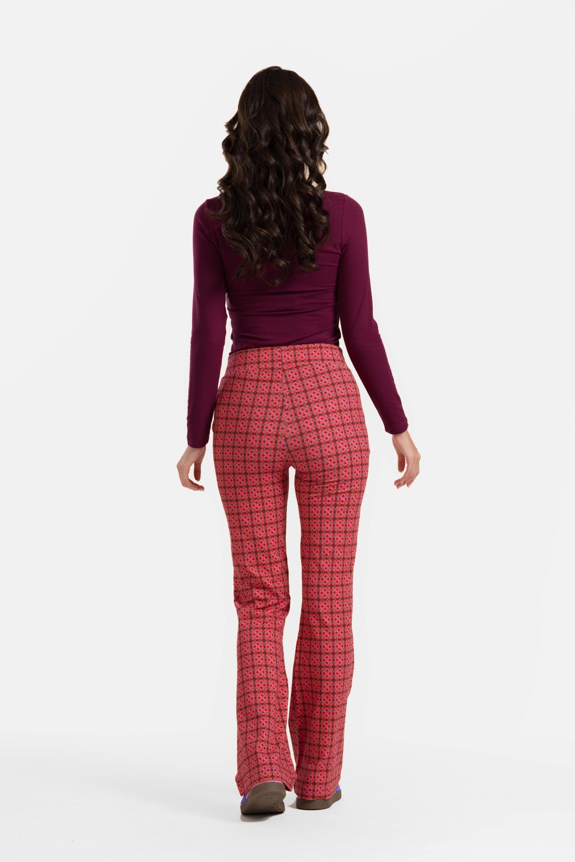 Lieke flared broek | Prachtige Port Tiles