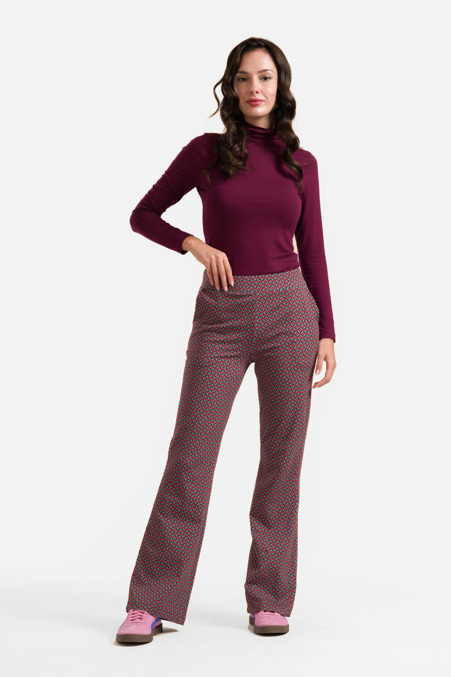 Lieke flared broek | Graphic Mill
