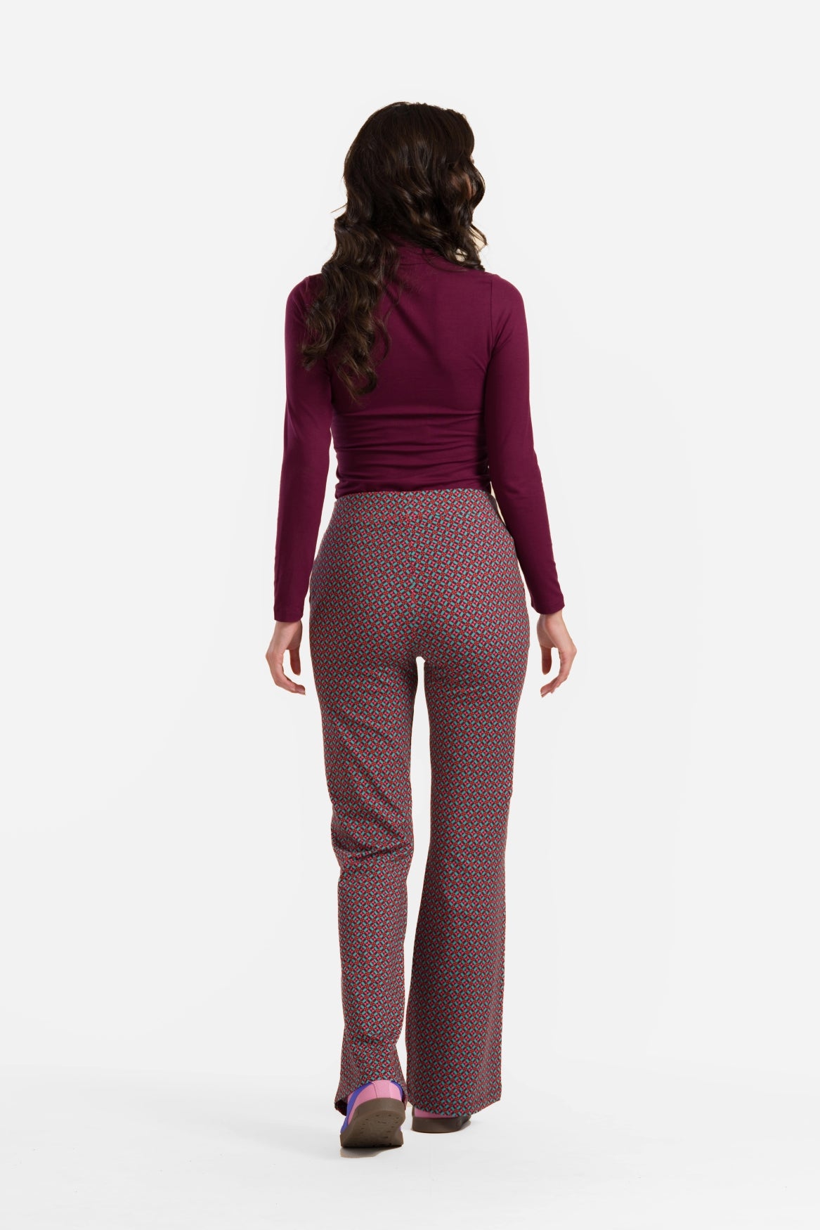 Lieke flared broek | Graphic Mill