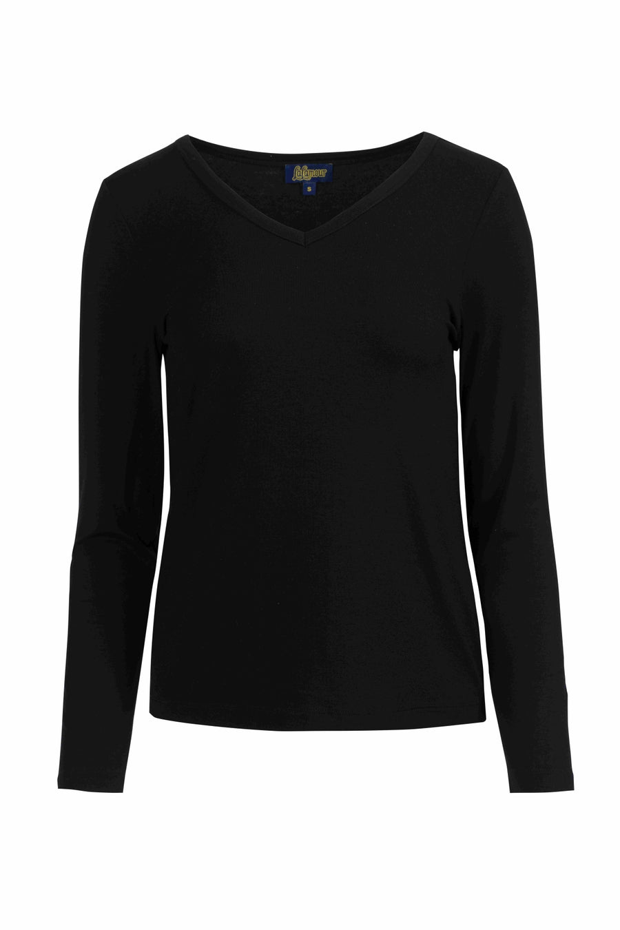 Lynn Top | Ecovero Effen Zwart