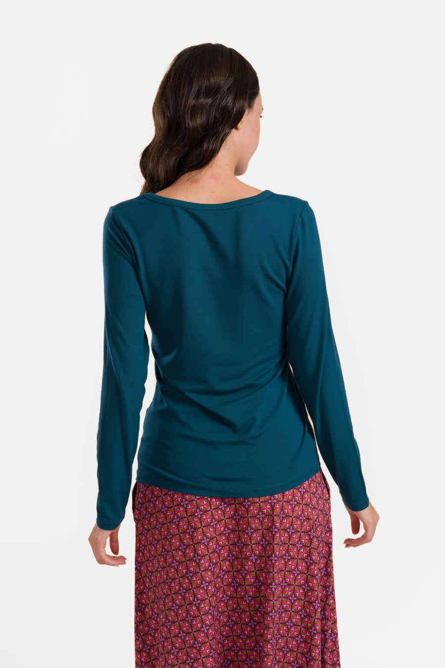 LynnTop | Ecovero Plain Petrol