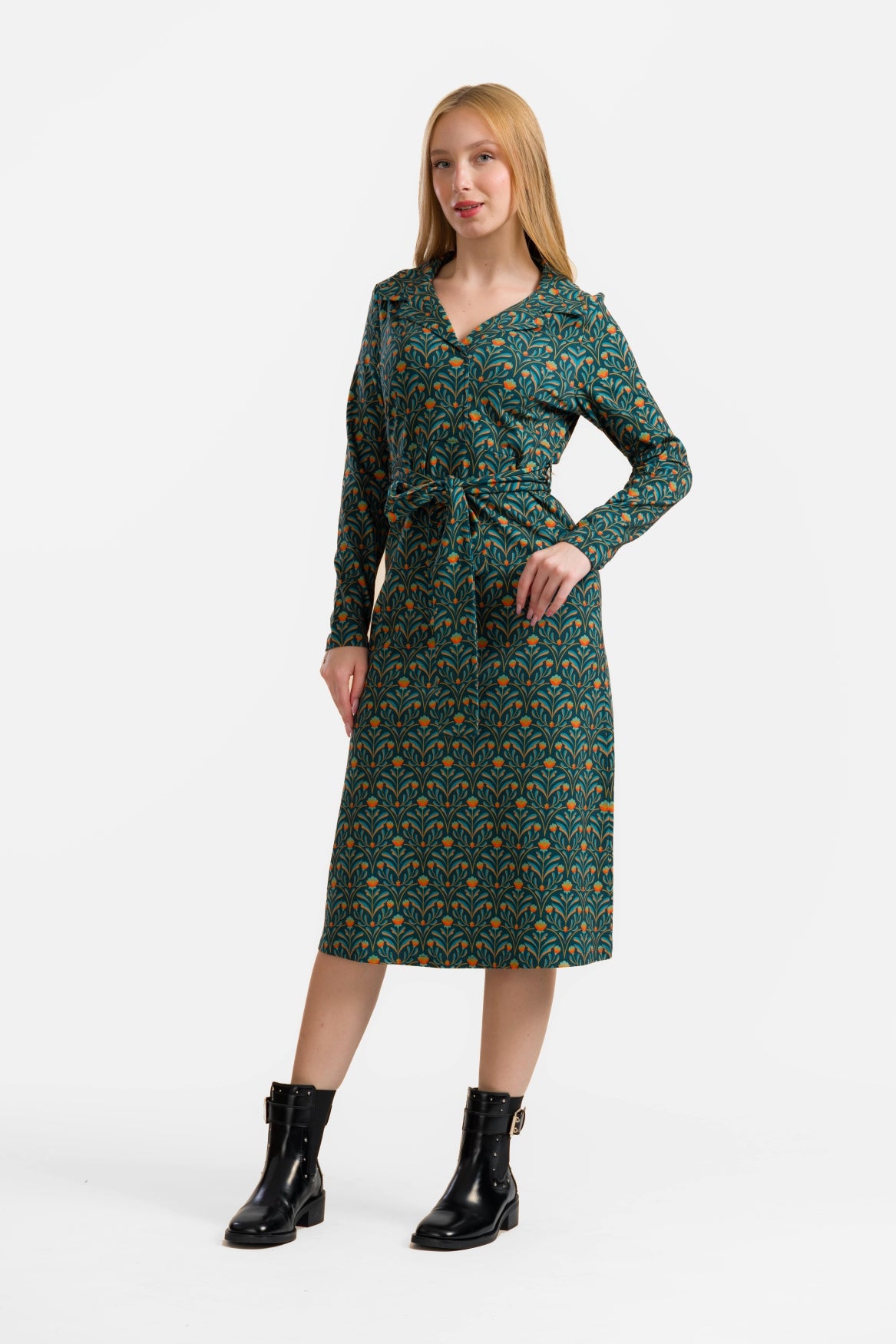 Marilyn Jurk Ls | Barock Flower Green