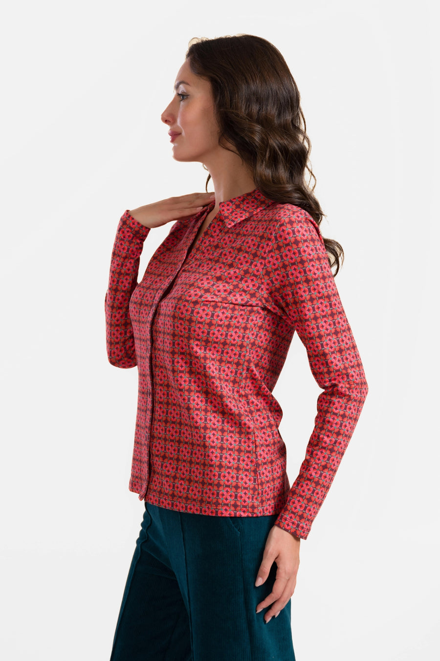 Anna Blouse met lange mouwen | Prachtige Port Tiles
